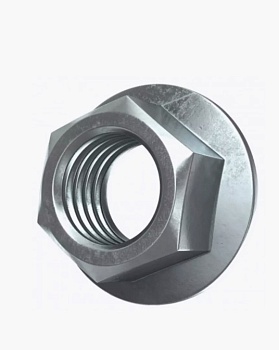 Гайка с фланцем 14 оцинк. DIN 6923