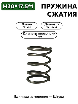 пружина сжатия 30х17,5х1,0 в Нижнем Новгороде